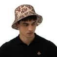 thumbnail image 5 of Yiaed Snake Print Reflective Stripe Bucket Hat Unisex Funny Outdoor Fisherman Cap Beach Sun Hat, 5 of 5
