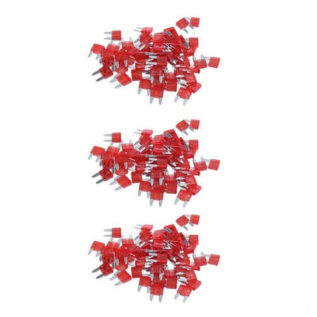 180PCS 10A 10A Auto Mini Blade Fuses Red for Car