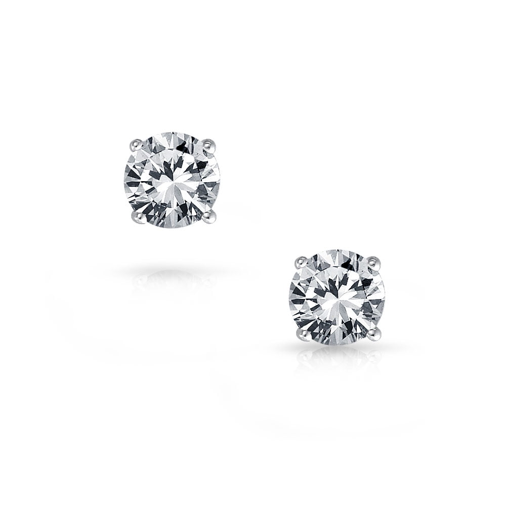 1CT Brilliant Cut Round Solitaire Stud Earrings For Women For Men For ...