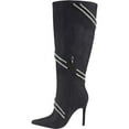 thumbnail image 2 of Women's Fashion Rhinestone Crystal Knee High Boots Pointed Toe Stiletto High Heel Boot, 2 of 4