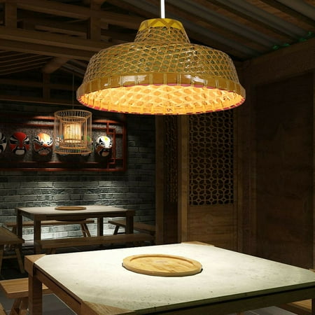 

Hand-woven Bamboo Wicker Chandelier Pendant Light Hanging Lamp Energy Saving Pendant Lamp Handmade Weaving Wicker Rattan Woven Chandelier Hanging Light 110V Bamboo Wicker Weaving Chandelier Lamp