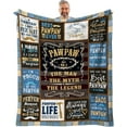 thumbnail image 1 of LHSHID Dad Gifts Throw Blanket Birthday Gifts for Dad from Daughter Son Best Dad Ever Gifts Presents for Dad from Kids Dads Birthday Gifts Ideas Gifts for Dad Who Wants Nothing 40"x50", 1 of 7