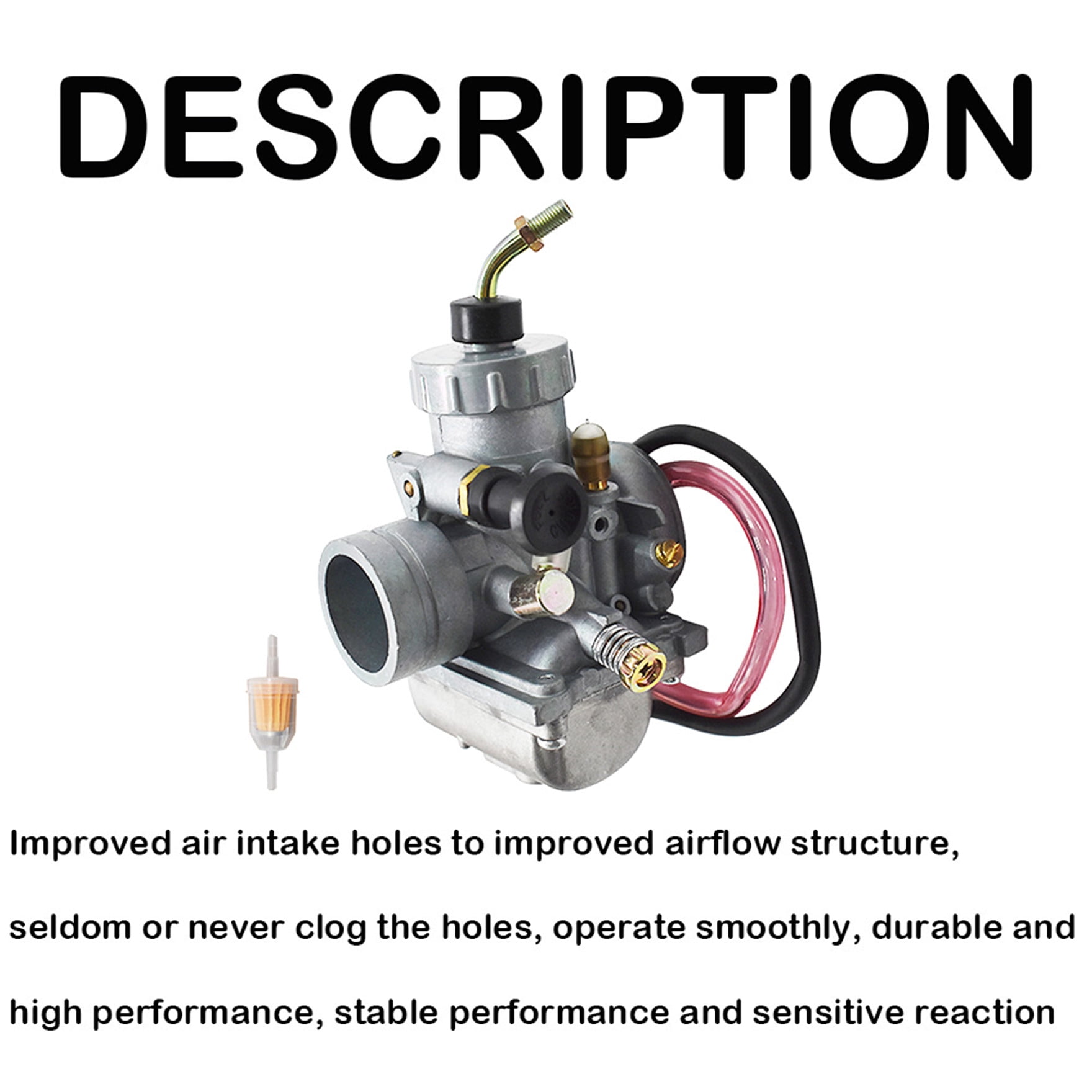 LABLT Carburetor Carb for 1985 1986 1987 Suzuki Quadrunner 250 LT250 LT250EF LT250E 2x4