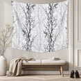 thumbnail image 5 of Black Grey Tapestry for Bedroom Wall Hanging Tapestry, Pastoral Botanical Branch Aesthetics Ceiling Backdrop Tapestries Poster Blanket Wall Decor for Teens Room Living Room Dorm 59" x 79", 5 of 8