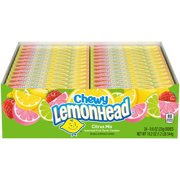 Chewy Lemonhead, Fiercely Citrus Candy, 0.8 Oz., (Box of 24)