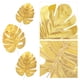 thumbnail image 5 of 12 hojas decorativas artificiales de simulación dorada de Monstera para la decoración del banquete de boda en casa (tamaño S + tamaño M + tamaño L, 4 para cada tamaño), 5 of 6