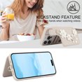 thumbnail image 5 of Tianyeda Wallet Case for iPhone 16 Pro 6.3'', Card Holder, RFID Blocking, PU Leather , Kickstand, Protective Shockproof Cover White, 5 of 5