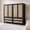 Black Oak, variant on SICOTAS 40"W Oversized Boho Armoire Wardrobe Closet with 2 Large Drawers, 71" Tall Rattan Clothing Storage Cabinet with Shelves & Hanging Rod, Farmhouse Freestanding Wardrobe Cabinet for Bedroom, Oak