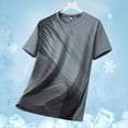 thumbnail image 5 of Ecqkame Mens Athletic T-Shirts Quick Dry Printed Short Sleeve Crew Neck Shirt Workout Outdoor Sports Joggers Breathable Tee Tops Gray XXXXL, 5 of 5