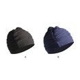 thumbnail image 2 of maskred Breathable And Soft Swim Pool Cap - Fashionable And Hat Wide Application Swim Pool Hat black 1 Pc, 2 of 6