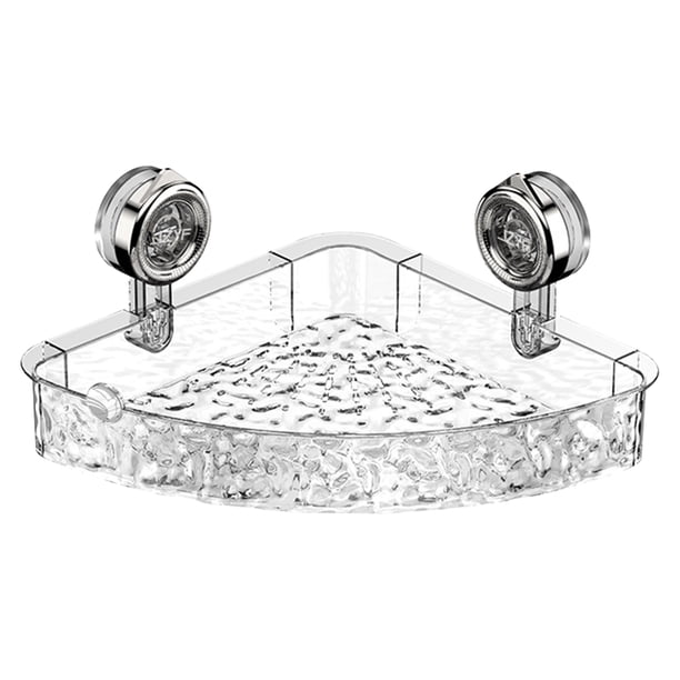 Cesta de ducha de baño con diseño de glaciar carrito de ducha con ventosa para baño y cocina