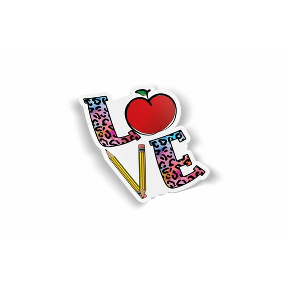 Love with Apple Waterproof Sticker