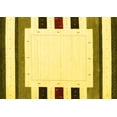 thumbnail image 1 of Ahgly Company Machine Washable Indoor Rectangle Solid Yellow Modern Area Rugs, 5' x 8', 1 of 4