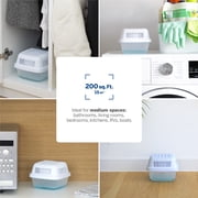 Humydry Moisture Absorber Dehumidifier for Home, Smart Pack of 2 Dehumidifiers of 15.9oz with 4 Refills, No Electricity, Reusable Moisture Absorbers for Bedroom, Kitchen, Safes, RV, Boat, Basements