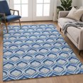 thumbnail image 6 of Addison Rugs Mayfield Premium Machine Washable Transitional Stripes Navy Rectangle Rug, 10' x 14', 6 of 6