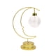 thumbnail image 2 of Luces decorativas navideñas de hierro con forma de luna, adornos para interiores, luz de noche, luces estilo regalo de cumpleaños, tamaño compacto, material duradero, 2 of 6