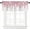 Pink, variant on Pink Eucalyptus Leaves Curtain Valance for Windows Watercolor Window Treatments 1 Panel Short Curtains for Kitchen Windows Bathroom Bedroom,54 x 18 Inch