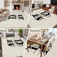 thumbnail image 5 of 8'x10' Area Rugs, Letter R Indoor Outdoor Area Rug for Living Room Bedroom, Monogram Words Washable Bathroom Rugs Kitchen Floor Carpet Mats Home Decor Aesthetic, 5 of 8
