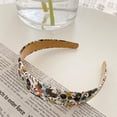 thumbnail image 1 of Fiudx Diadema Estampada de Moda para Mujer con Estampado Floral y Banda Ancha para El Rostro., 1 of 2