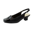 thumbnail image 5 of PEERAGE Luciana Women's Wide Width Leather Slingback Pumps, 5 of 11