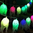 thumbnail image 3 of Decoración de Halloween espeluznante para fiestas en interiores y exteriores, luces de cadena de calabaza fantasmales, luces de esqueleto inquietantes, 3 of 5
