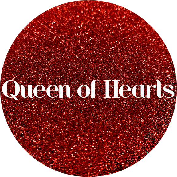 Glitter Heart Co. - High Quality Polyester Glitter - 2 oz Bag - Queen of Hearts - Metallic Red Fine