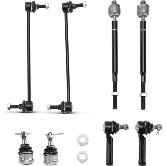 A-Premium 8Pcs Front Suspension Kit Sway Bar Link Stabilizer Link Tie Rod End Lower Ball Joint Compatible with Honda Odyssey 2002 2003 2004 V6 3.5L