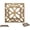 Gold With Black, variant on Comfify Gold with Black Cast Iron Trivet – Square 6.5"×6.5" – Rubber Feet