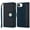 Navy Blue, variant on For iPhone 17E / 16E / SE4 Jewel Wallet Design with Stitched PU Leather ID Card Money Holder Zipper Case - Brown