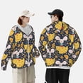thumbnail image 4 of Saiise Mouse Cheese Pattern Sun Protection Hoodie for Men and Women, Lightweight Quick-Dry Windproof with Hood and Zip-Small, 4 of 7