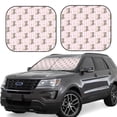 thumbnail image 2 of Picia Heart Cat 2 Piece Car Windshield Sun Shade Foldable | Foldable Sun Shield for Front Window Blocks UV Rays and Keeps Your Vehicle Cool-Large, 2 of 7