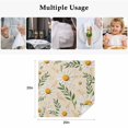 thumbnail image 5 of Spring Daisy Cloth Napkins, Country Watercolor Flower Leaf Plant Washable and Reusable Dinner Napkins Set of 4, Table Napkin for Kitchen Party Birthday Wedding Hotel Housewarming 20"x20", 5 of 9