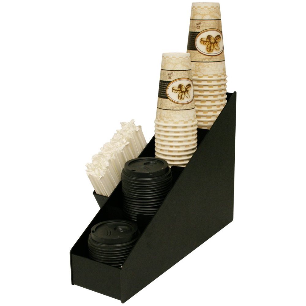 Organizer for Lid & Cups & Stirrer Straws. This Cup/lid Holder Holds 12