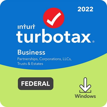Turbotax Business 2022, Federal Return Only [Windows Only Download]