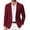 Wine Red, variant on Mens Sports Jacket Lightweight Casual Burgundy Blazer Slim Fit Stretch Knit Sport Coat