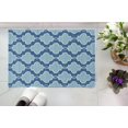 thumbnail image 2 of Linon Trio de Carreaux Tufté à la Main en Polyester Tapis 1 Pieds10"x2'10 Pouces Bleu, 2 of 6