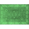 thumbnail image 1 of Ahgly Company Indoor Rectangle Oriental Emerald Green Traditional Area Rugs, 2' x 4', 1 of 4