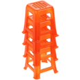 thumbnail image 5 of Dollhouse Chair Miniature Furniture Model 4Pcs Red Plastic Indoor Display Photo Prop 3.4X4Cm, 5 of 5