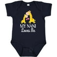 thumbnail image 3 of Inktastic My Nani Loves Me Giraffe Boys or Girls Baby Bodysuit, 3 of 5