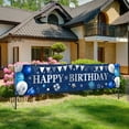 thumbnail image 2 of Navy Blue Birthday Banners for Outside Happy Birthday Banners Decorations Backdrop for Men Women Party Supplies Yard Lawn Banner, 2 of 4