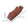 thumbnail image 2 of KAKOWELY 3pcs Harmonica Protective Covers Leather Harmonica Sleeves Harmonica Protector,5.31"X1.57"X1.38", 2 of 4