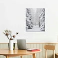 thumbnail image 2 of Nawypu 3 Pieces Winter Snowy Forest Prints Snow Covered Pine Trees Prints Posters Wall Art Canvas Painting for Artwork Bedroom Home Christmas Decor with Inner Frame 16x20in, 2 of 4
