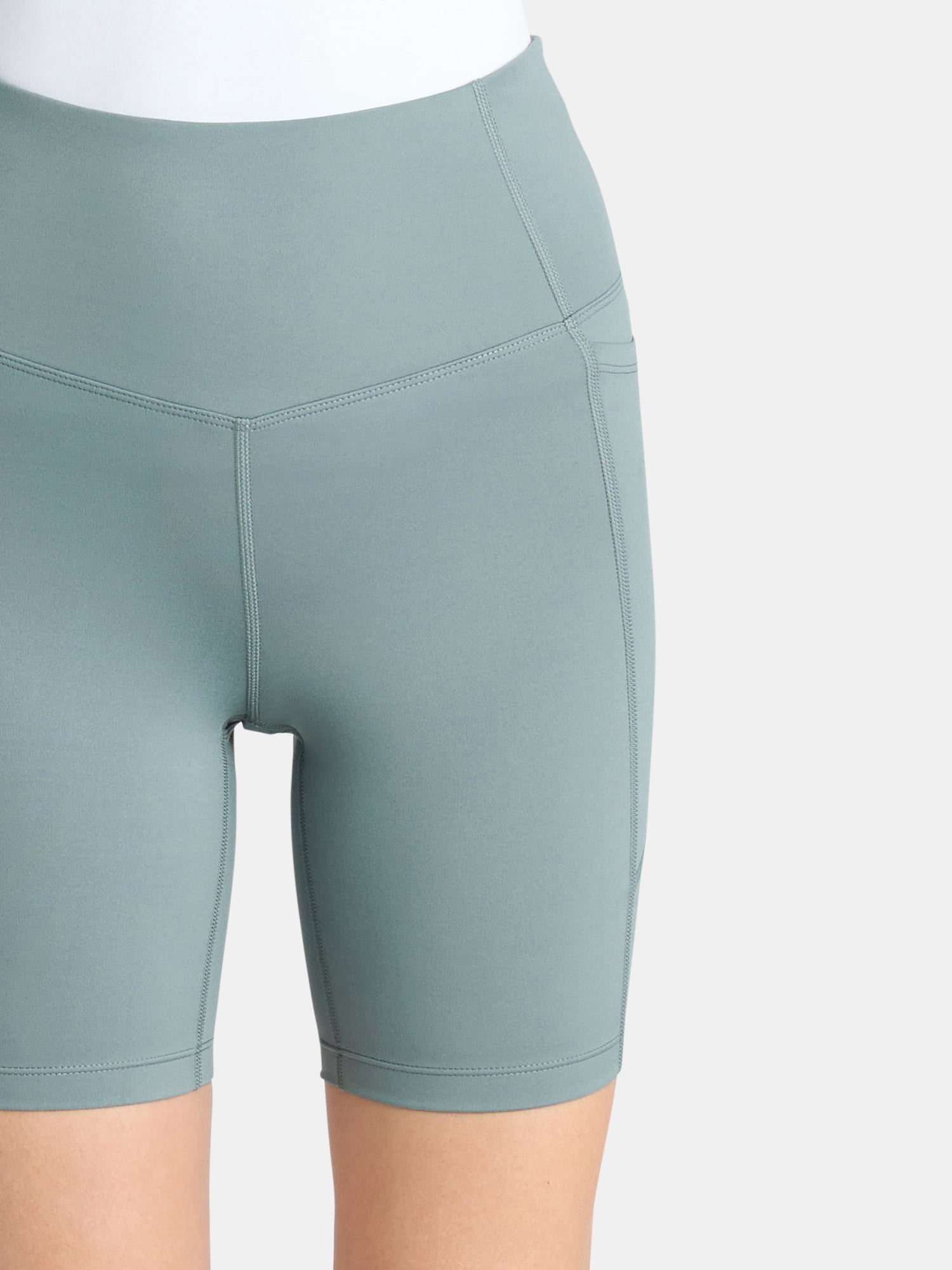 Athletic Works Women's and Women's Plus High Rise Bike Shorts, Size XS-4X