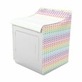 thumbnail image 2 of Zigzag Washer Cover, Op Art Illusion Style Rainbow Colors Inspired Geometric Wavy Chevron Stripes Art, Easy to Use Bathroom Accent Fabric, 29" x 28" x 40", Multicolor, by Ambesonne, 2 of 3