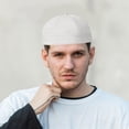 thumbnail image 7 of vlrwzc Brimless Hat Breathable Skull Cap Mesh Beanie Hat Casual Unisex Fisherman Cap Summer Brimless Skull Cap, 7 of 7