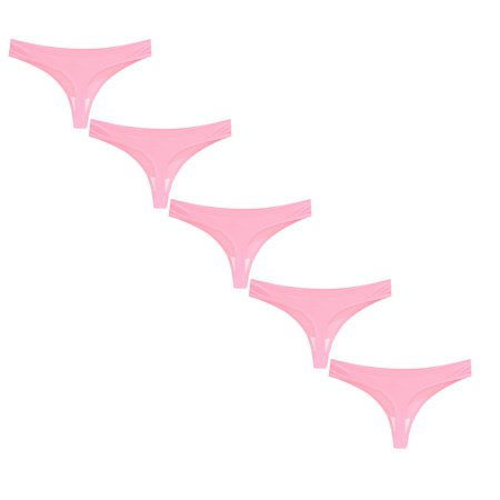 

Womens Underwear Brief Cotton Thong With Air Holes Underpants Panties5PC
