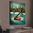 thumbnail image 2 of Vintage Wooden Anchor On Beach Canvas Wall Art, 2 of 8