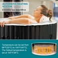 thumbnail image 5 of Lilypelle 72" X 72" X 26" Inflatable Hot Tub, 4 Person Portable Blow Up Hot Tub Square Portable Outdoor Spa with 130 Bubble Jets and Built in Heater Pump, Filter, 5 of 9