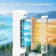 LifePlus Evaporative Air Cooler Tower Fan Portable Air Conditioners Indoor 3-in-1 Humidifier 41.5