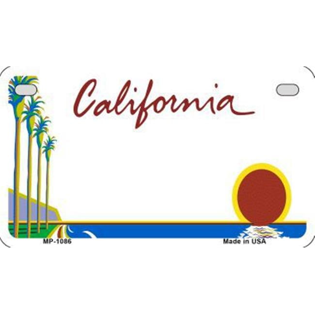 Smart Blonde MP1086 California Palm Trees State Background Metal